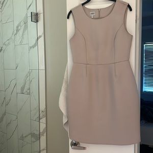 Hard silk blush pink Armani dress
